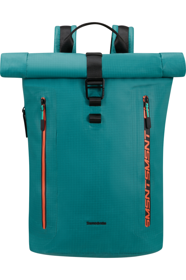 Samsonite Coatify Biz Rolltop Backpack 15.6'  Northern Blue/Orange