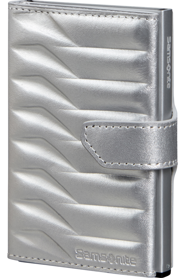 Samsonite Alu Fit Slide-up Wallet Proxis  Argento